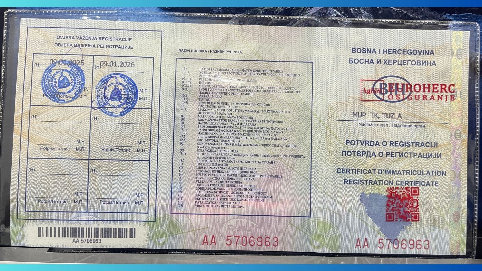 Potvrda o registraciji 2